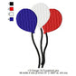 US Independence Day 4th July US Flag Balloon Machine Embroidery Digitized Design Files