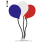 US Independence Day 4th July US Flag Balloon Machine Embroidery Digitized Design Files