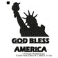 Statue of Liberty God Bless America Independence Day Machine Embroidery Design Files