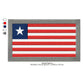 Liberia Flag Liberian Machine Embroidery Digitized Design Files | Dst | Pes | Hus | VP3