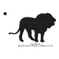 Lion Jungle Animals Silhouette Machine Embroidery Digitized Design Files