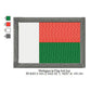 Madagascar Flag Malagasy Machine Embroidery Digitized Design Files | Dst | Pes | Hus | VP3