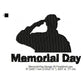 Soldier Salute Silhouette Memorial Day May 26 Machine Embroidery Digitized Design Files