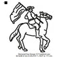 Horseback Riding With Flag Memorial Day Machine Embroidery Digitized Design Files