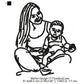 Mother With Kids Toddler Child Mother's Day Flower Machine Embroidery Digitized Design Files