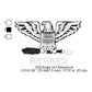 US Army Captain Colonel Eagle Insignia Machine Embroidery Digitized Design Files