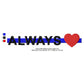 Always Love Thin Blue Line Machine Embroidery Digitized Design Files