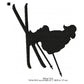 Winter Skiing Snowboarding Silhouette Machine Embroidery Digitized Design Files