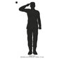 Soldier Shadow Silhouette Machine Embroidery Digitized Design Files