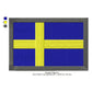 Sweden Flag Swedish Machine Embroidery Digitized Design Files | Dst | Pes | Hus | VP3
