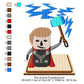 Thor Smore Marshmallow Cartoon Machine Embroidery Digitized Design Files