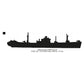 USS Grumium AK-112 Ship Silhouette Machine Embroidery Digitized Design Files