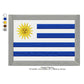 Uruguay Flag Uruguayan Machine Embroidery Digitized Design Files | Dst | Pes | Hus | VP3