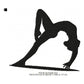 Woman Gymnastic Athletics Silhouette Machine Embroidery Digitized Design Files